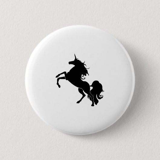Schwarzes Pferd Button (Vorderseite)