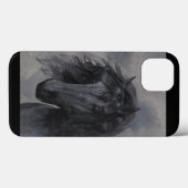 Schwarzes Pferd Case-Mate iPhone Hülle (Rückseite (Horizontal))