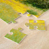 Schwarzes Pferd, das durch ein Feld läuft Puzzle (Seite)