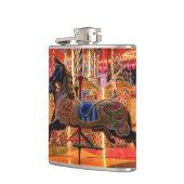 Schwarzes Pferd Flachmann (Links)