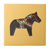 Schwarzes Pferd Fliese (Vorderseite)