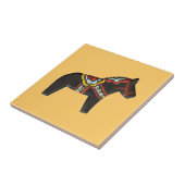 Schwarzes Pferd Fliese (Seite)