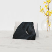 Schwarzes Pferd - friesische Anmerkungs-Karte Karte (Gelbe Blume)