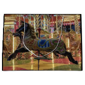 Schwarzes Pferd Große Geschenktüte (Vorderseite)