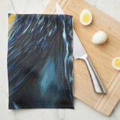 Schwarzes Pferd Handtuch (Viertel Falte)