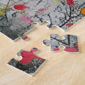 Schwarzes Pferd in Wildblumen Puzzle (Seite)