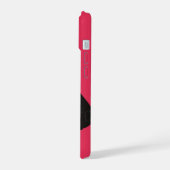 Schwarzes Pferd iPhone 15 Hülle (Linke Seite)
