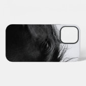 SCHWARZES PFERD iPhone HÜLLE (Rückseite (Horizontal))