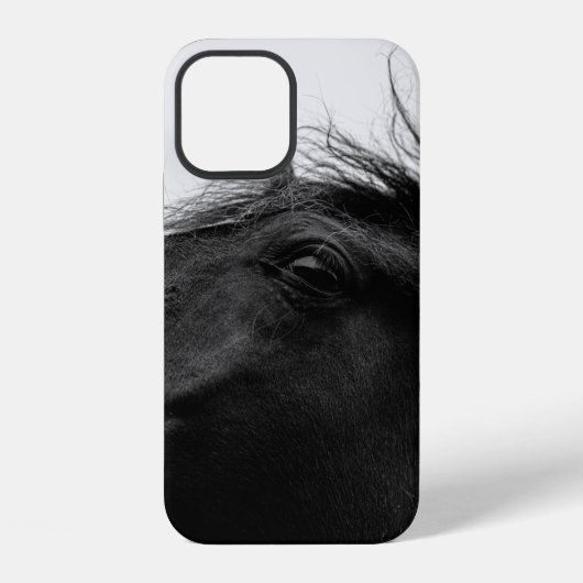 SCHWARZES PFERD iPhone HÜLLE (Rückseite)