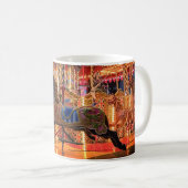 Schwarzes Pferd Kaffeetasse (VorderseiteRechts)