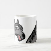 Schwarzes Pferd Kaffeetasse (Mittel)