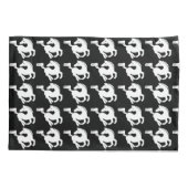 Schwarzes Pferd Kissenbezug (Rückseite)