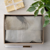 Schwarzes Pferd läuft auf der Beach Decoupage Seidenpapier (Geschenk)