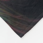 Schwarzes Pferd mit Iridescent Mane Fleecedecke (Ecke)