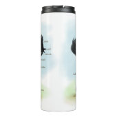 Schwarzes Pferd mit Star & Sock Anatomy Chart Thermosbecher (Rückseite)