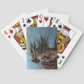 Schwarzes Pferd mit Windblown Spielkarten (Rückseite)