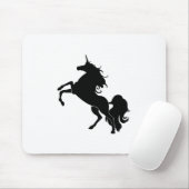 Schwarzes Pferd Mousepad (Mit Mouse)