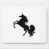 Schwarzes Pferd Mousepad (Vorne)