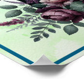 Schwarzes Pferd Poster (Ecke)