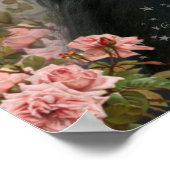 Schwarzes Pferd - Poster (Ecke)