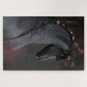 Schwarzes Pferd - Puzzle (Horizontal)