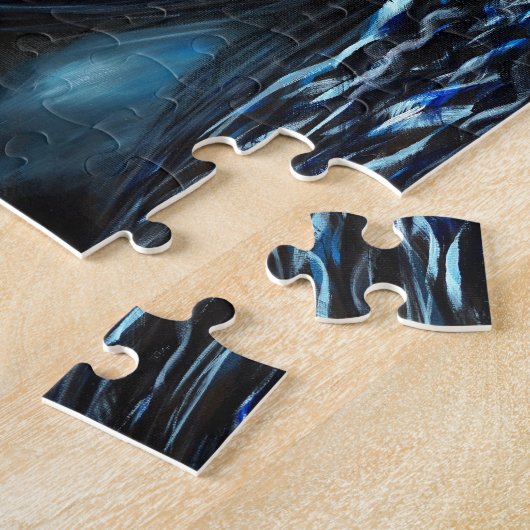 Schwarzes Pferd Puzzle (Seite)