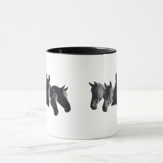 "Schwarzes Pferd" Tasse (Zentrum)