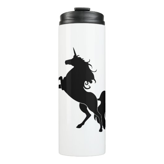 Schwarzes Pferd Thermosbecher (Vorderseite)