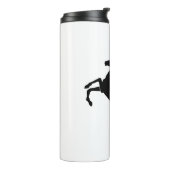 Schwarzes Pferd Thermosbecher (Nach links gedreht)