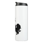 Schwarzes Pferd Thermosbecher (Nach rechts gedreht)