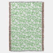 Schwarzes Pilzmuster 01b Lgreen BG Decke (Vorderseite Vertikal)