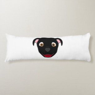 Schwarzes Pitbull Seitenschläferkissen