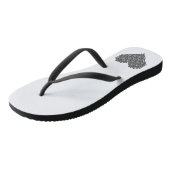 Schwarzes Pixel Badesandalen (Schrägansicht)