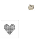 Schwarzes Pixel Gummistempel (Stempel)