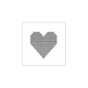 Schwarzes Pixel Gummistempel