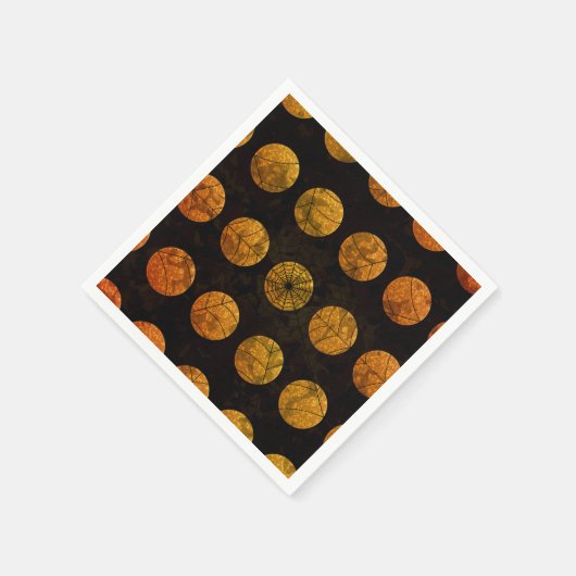 Schwarzes Polka-Nadelgewebe Serviette (Ecke)