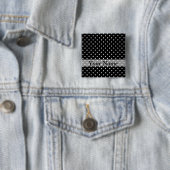 Schwarzes Polka-Punktmuster Button (Beispiel)