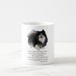 Schwarzes Pomeranian Andenken Kaffeetasse