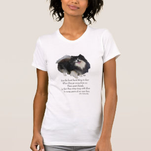 Schwarzes Pomeranian-Andenken T-Shirt
