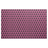 Schwarzes Poodle auf Rosa Stoff (Yard (91,4 cm))