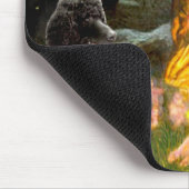 Schwarzes Poodle (T) Mousepad (Ecke)