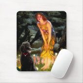 Schwarzes Poodle (T) Mousepad (Mit Mouse)