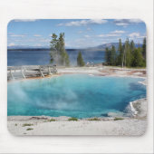 Schwarzes Pool Mousepad (Vorne)