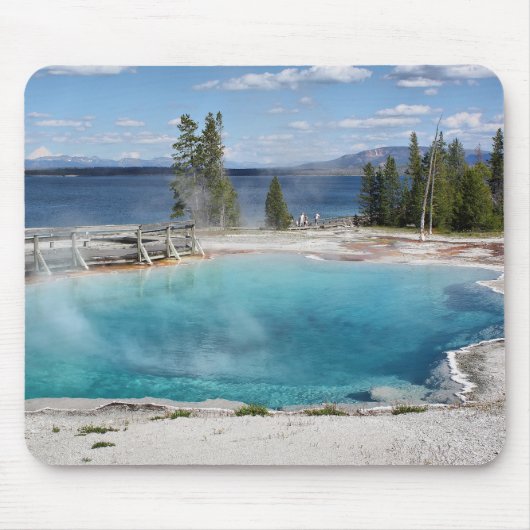 Schwarzes Pool Mousepad (Vorne)