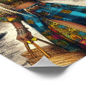 Schwarzes Poster (Ecke)