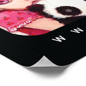 Schwarzes Poster (Ecke)