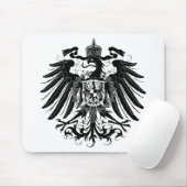 Schwarzes preussisches Eagle Mousepad (Mit Mouse)