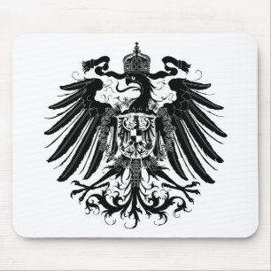 Schwarzes preussisches Eagle Mousepad
