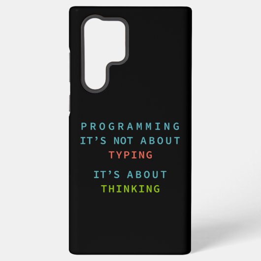 Schwarzes Programmierdenken Logik Code Samsung Galaxy Hülle (Rückseite)