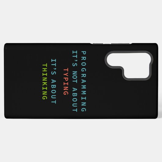 Schwarzes Programmierdenken Logik Code Samsung Galaxy Hülle (Rückseite (Horizontal))